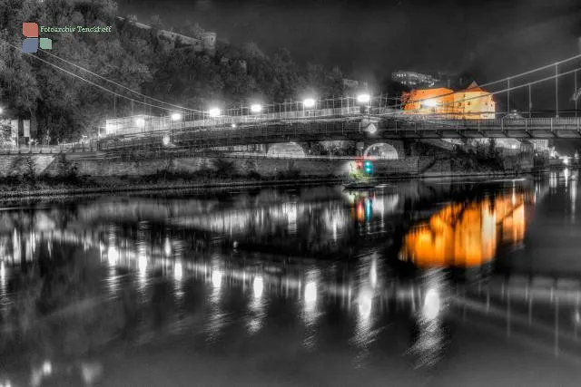 The Luitpold Bridge over the Danube in Passau