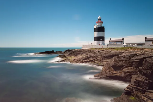 Der Leuchtturm am Hook Head bei Churchtown - Langzeitbelichtung