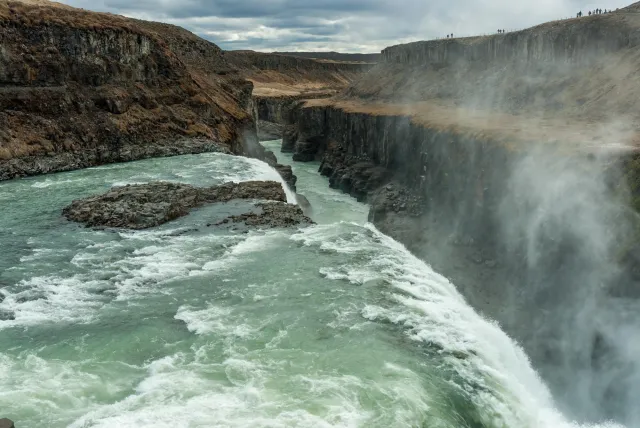 Der Gullfoss - Goldwasserfall