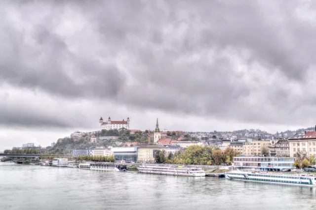 Bratislava Castle over the Danube