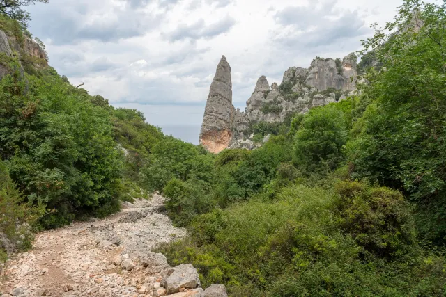 The rock needle, L'Aguglia or Punta Caroddi near Cala Goloritze