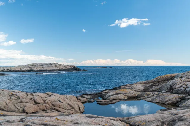 Clouds are reflected on the Skagerrak