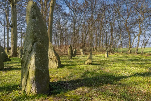 Menhirs or Bautasteine in Louisenlund